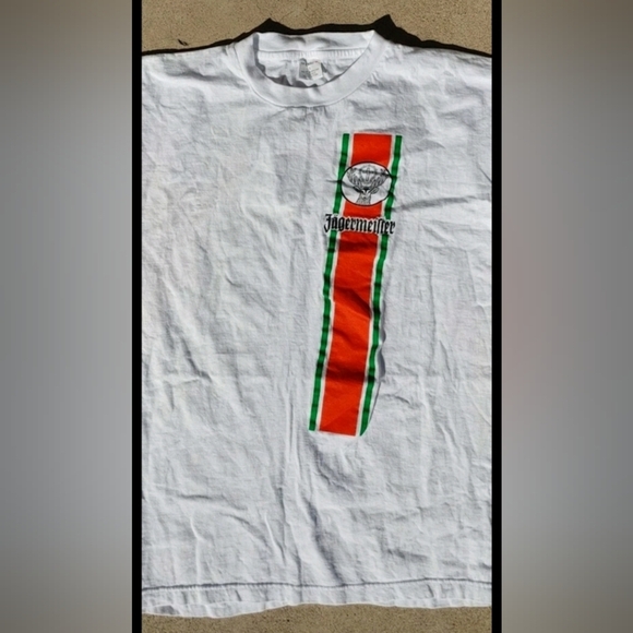 Vtg 1990s Jägermeister Alcoholic Beverage Drink Promo T-Shirt (L) - Picture 2 of 5